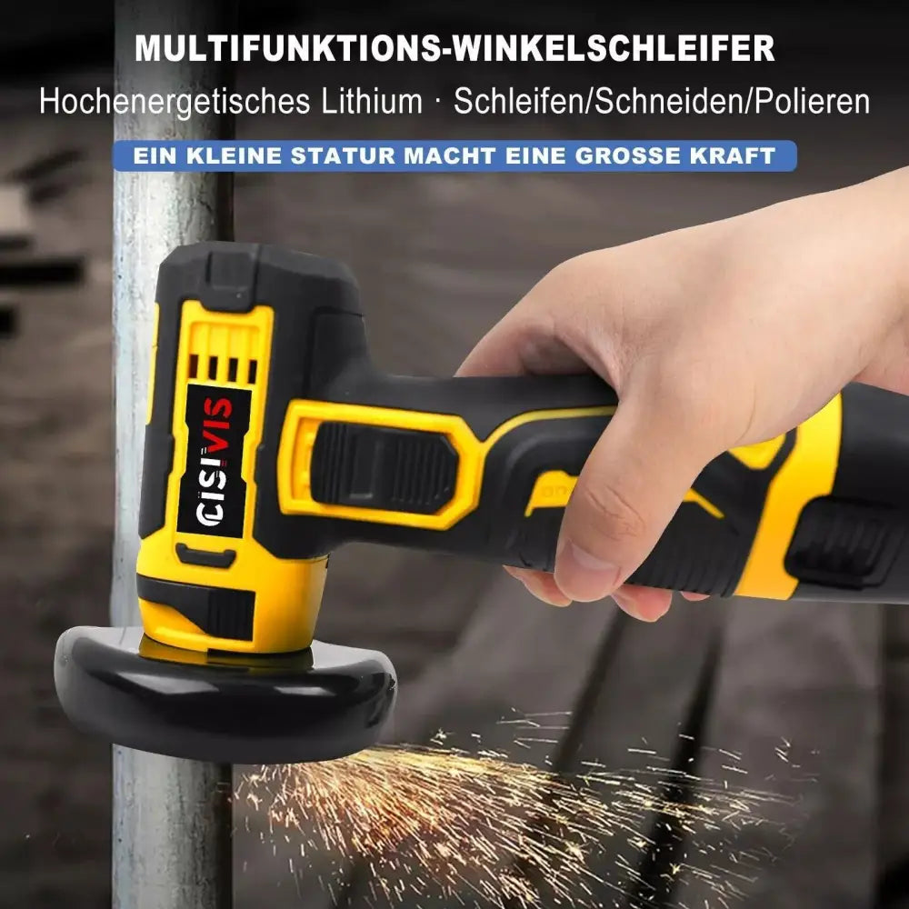 Mini Angle Grinder 12V 300W Cordless with 2×2000mAh Rechargeable Batteries, EU Plug, 76mm Cutting Disc – Compact & Portable Power Tool - LauBelle Brand
