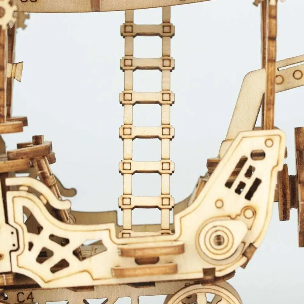 Robotime Rolife 3D Wooden Puzzle – Airship Woodcraft Construction Kit for DIY Model Building & Creative Assembly - LauBelle Brand