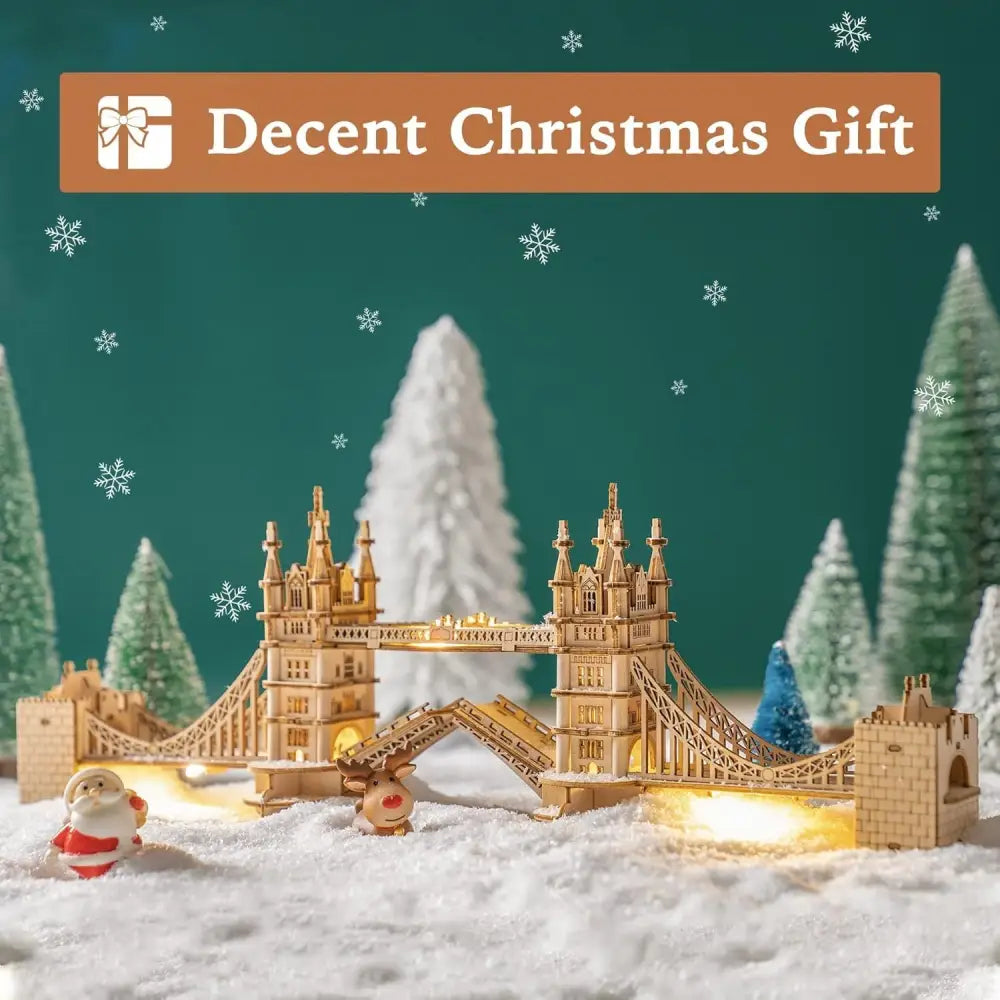 ROBOTIME 3D Wooden Puzzle London Tower Bridge Model Kit - LauBelle