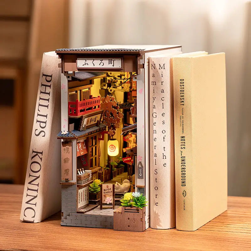 ROBOTIME 3D puzzle Sakura Wine Alley Nighttime Izakaya Ambience 249 pieces - LauBelle Brand