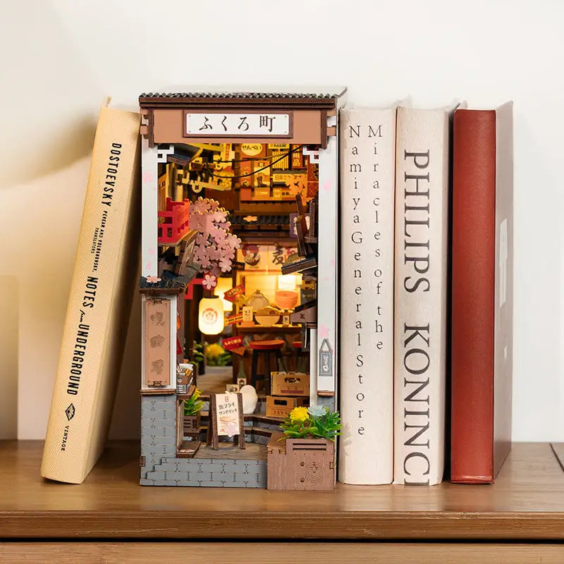 ROBOTIME 3D puzzle Sakura Wine Alley Nighttime Izakaya Ambience 249 pieces - LauBelle Brand