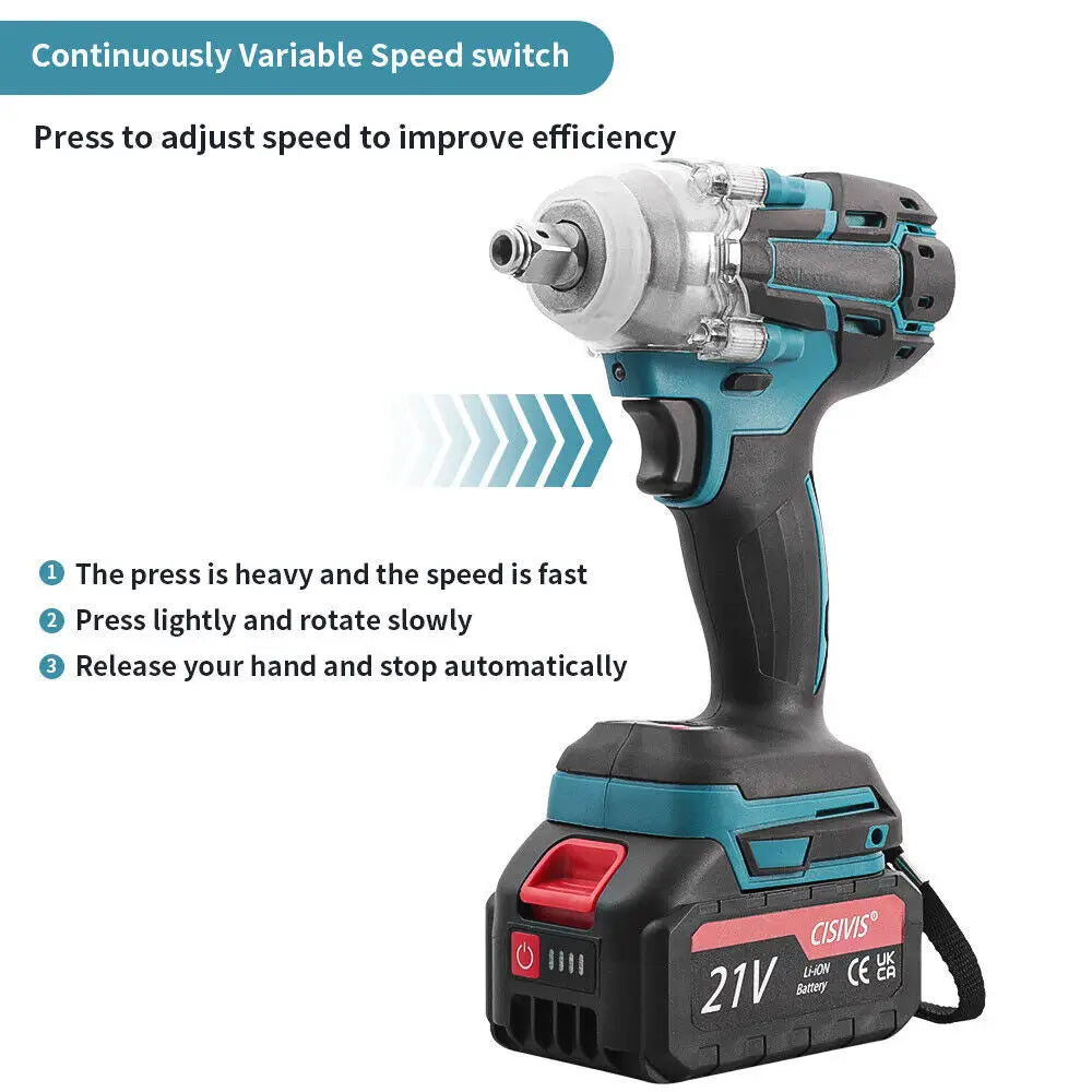 520Nm 21V Cordless Impact Screwdriver – 6.0Ah Battery Included - LauBelle Brand