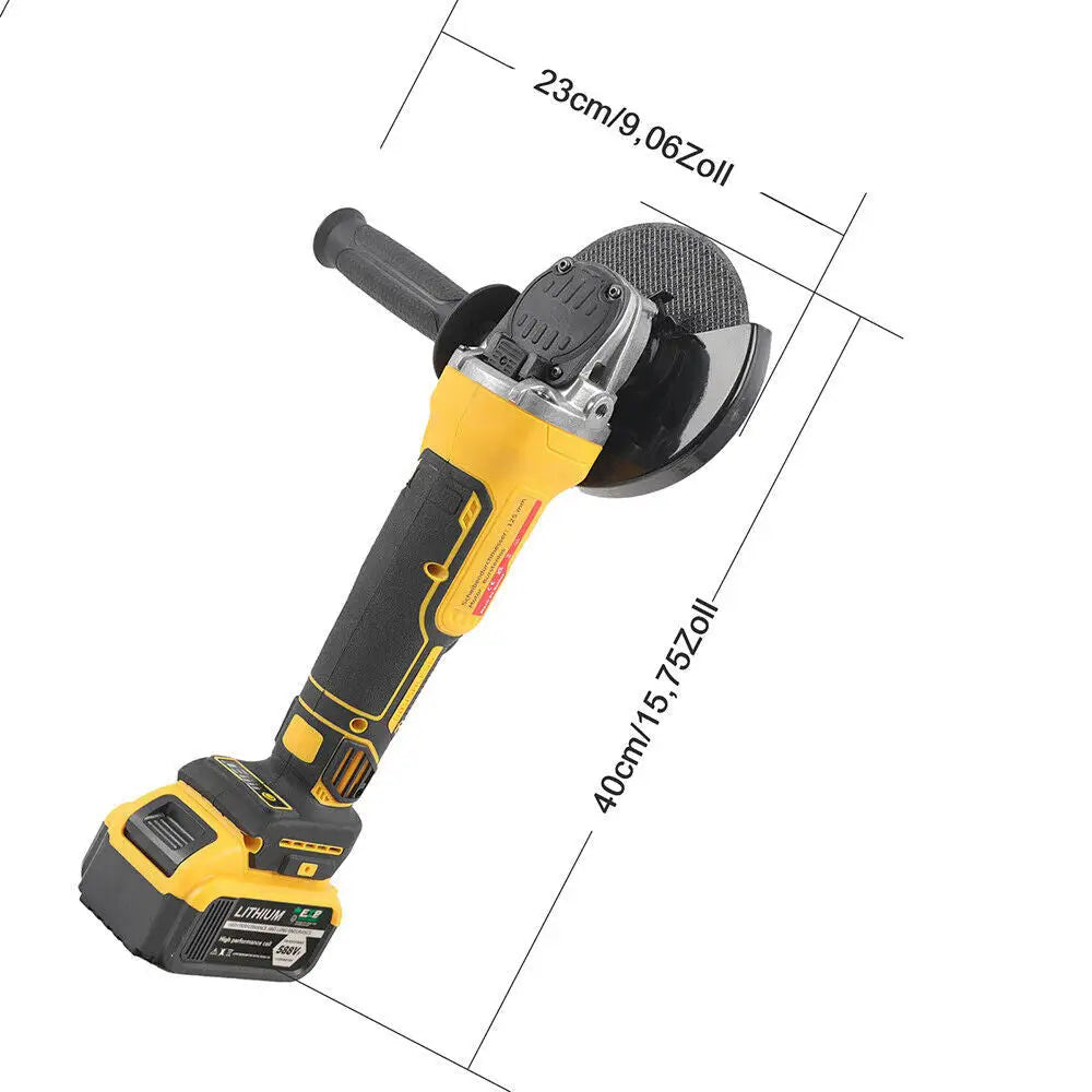 21V 125mm Cordless Angle Grinder – Cutting & Grinding Tool with 2 Batteries - LauBelle Brand