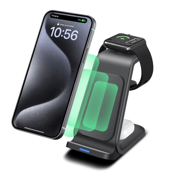 Three In One Wireless Charger Bracket Base for Multiple Devices - LauBelle