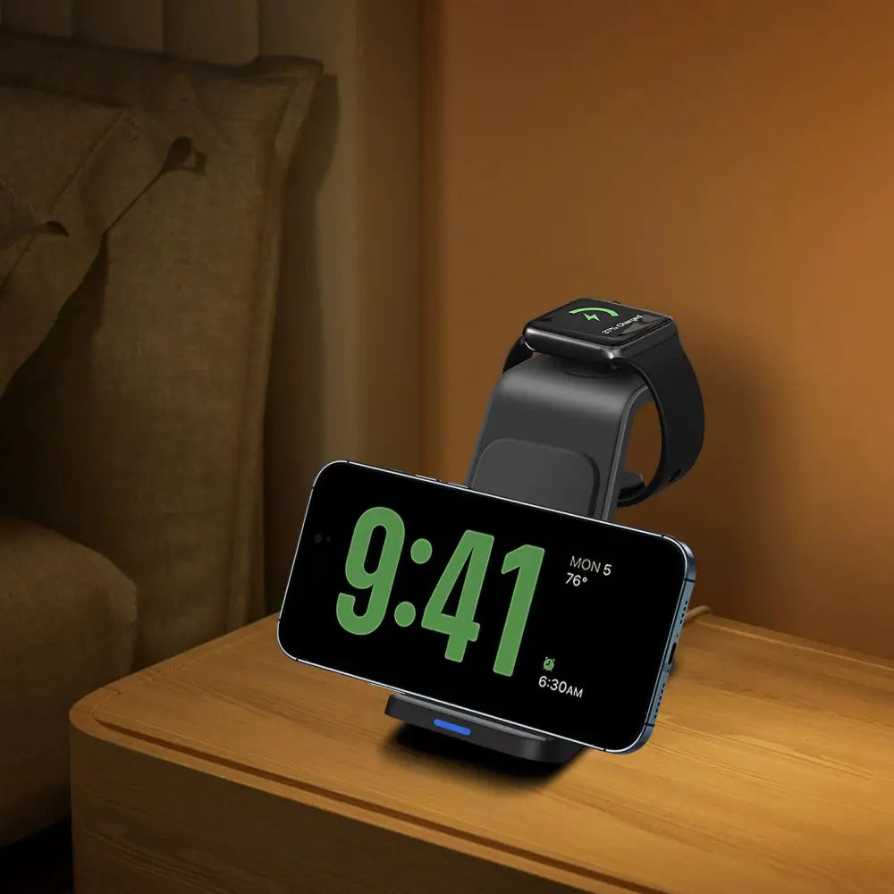 Three In One Wireless Charger Bracket Base for Multiple Devices - LauBelle Brand