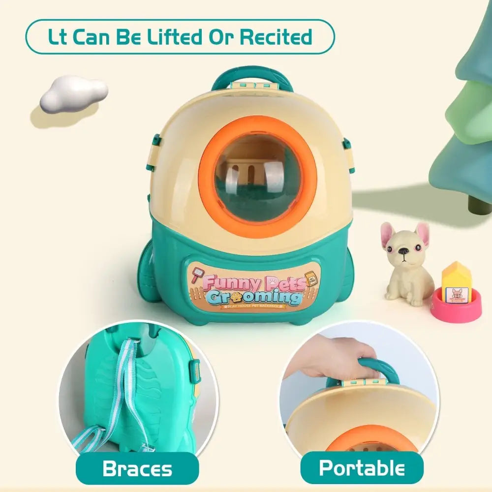 2025 Pet Dog Care Play Set – 16-Piece Kids Pretend Vet & Grooming Toy Kit - LauBelle