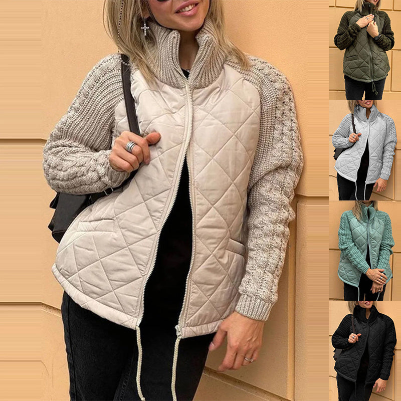 Arctic Chic: Knitted Stitch Warmth Jacket for Women - LauBelle Brand