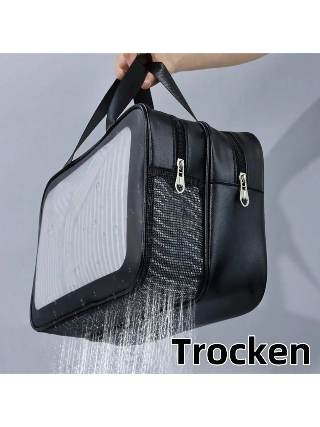 Matte Double Layered Washing and Stimulating Bag Set Large and Medium
