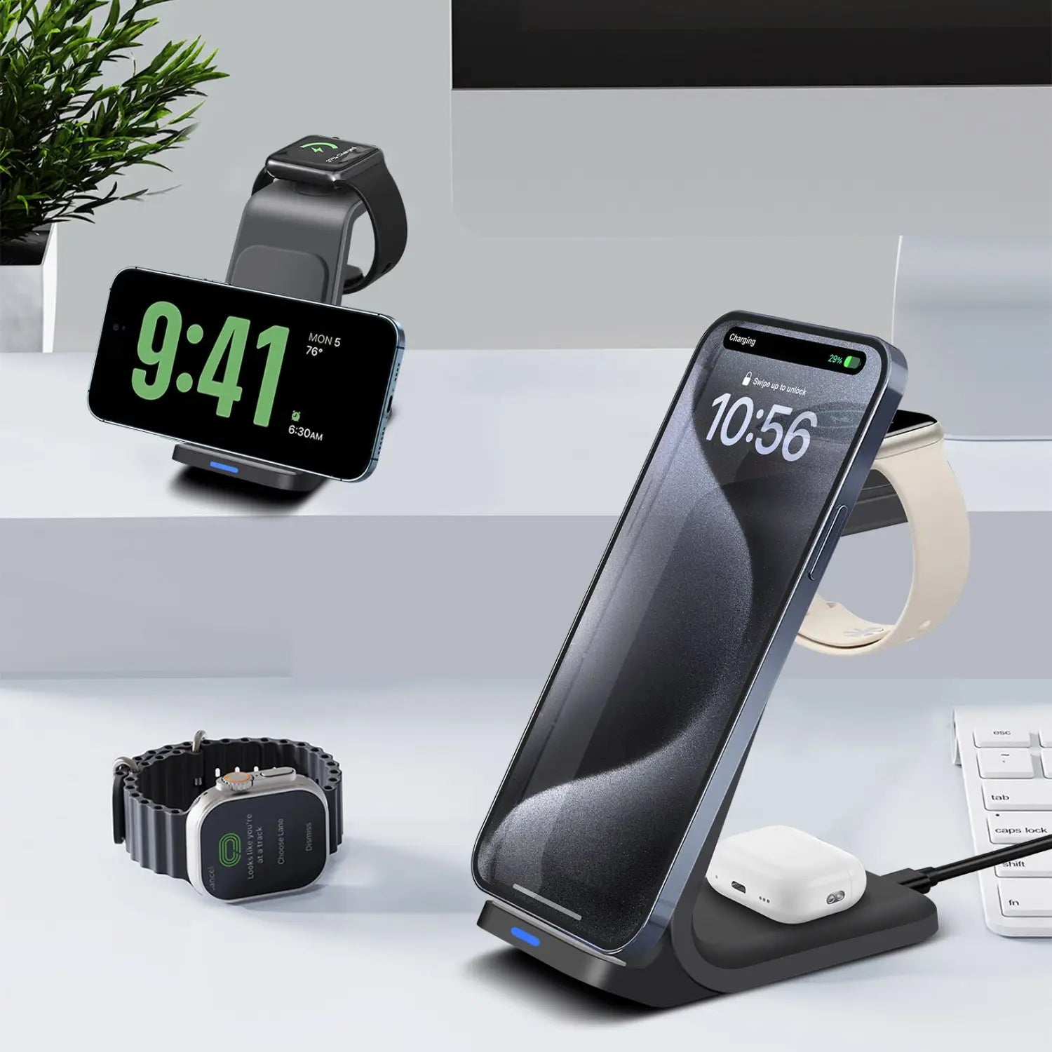 Three In One Wireless Charger Bracket Base for Multiple Devices