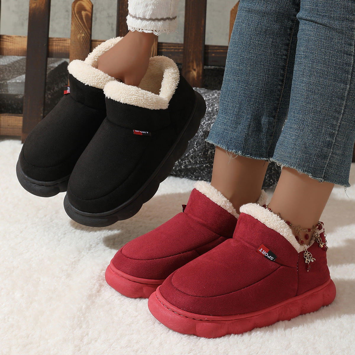 CozyStep Winter Plush Suede House & Garden Shoes - LauBelle Brand