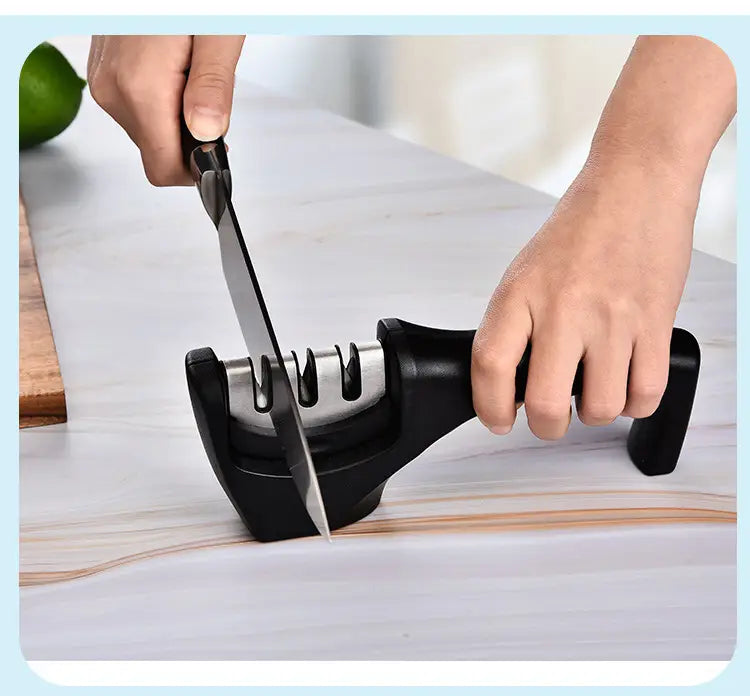 Easy Clean Knife Sharpener with Removable Design