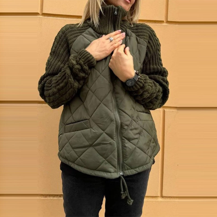 Arctic Chic: Knitted Stitch Warmth Jacket for Women - LauBelle Brand