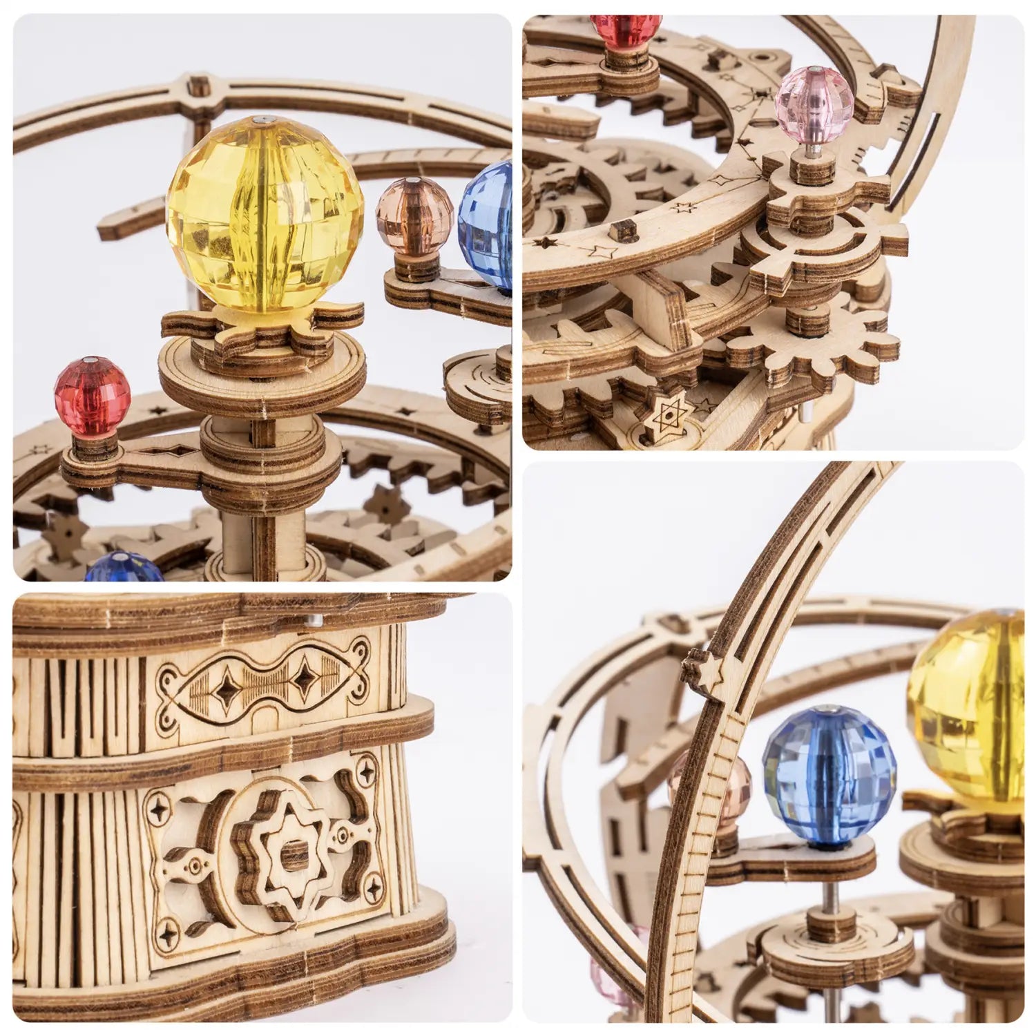 Wooden Model Kit 84 Pieces for Ages 14 and Up