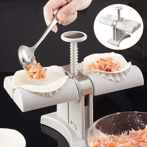 Dumpling DuoPress: Double Head Mold & Noodle Maker - LauBelle Brand