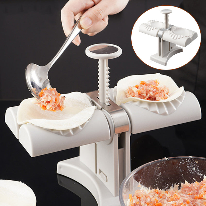 Dumpling DuoPress: Double Head Mold & Noodle Maker - LauBelle Brand