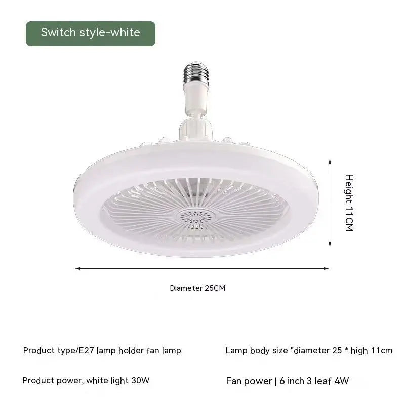 6 Inch 30W Universal Fan Lamp with Remote Control and Fragrance Feature Fragrance Fan Lamp White / 30W Universal Lamp
