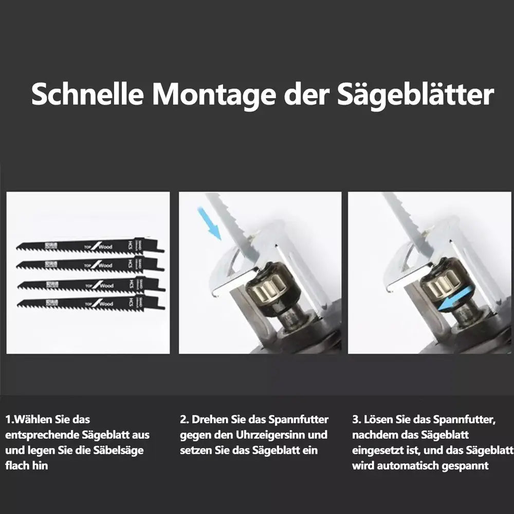 Electric Reciprocating Tiger Saw for Fast and Precise Cutting