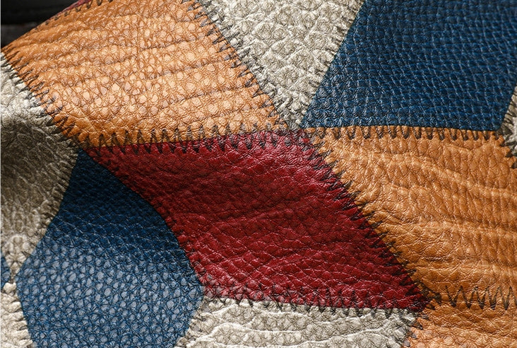 GeoRetro ColorMatch Shoulder Tote - LauBelle Brand