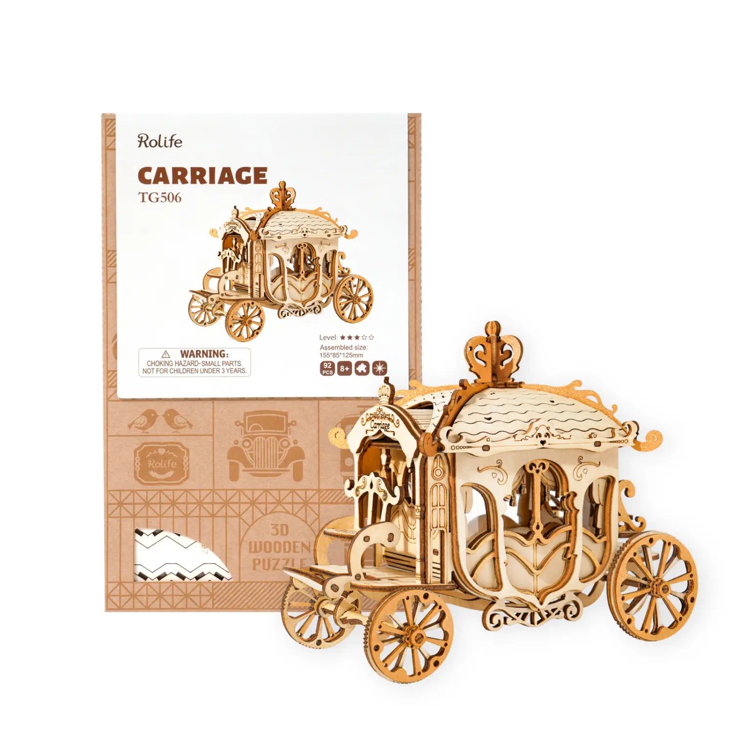 Plywood Package with English Instructions and Accessories No Glue Included