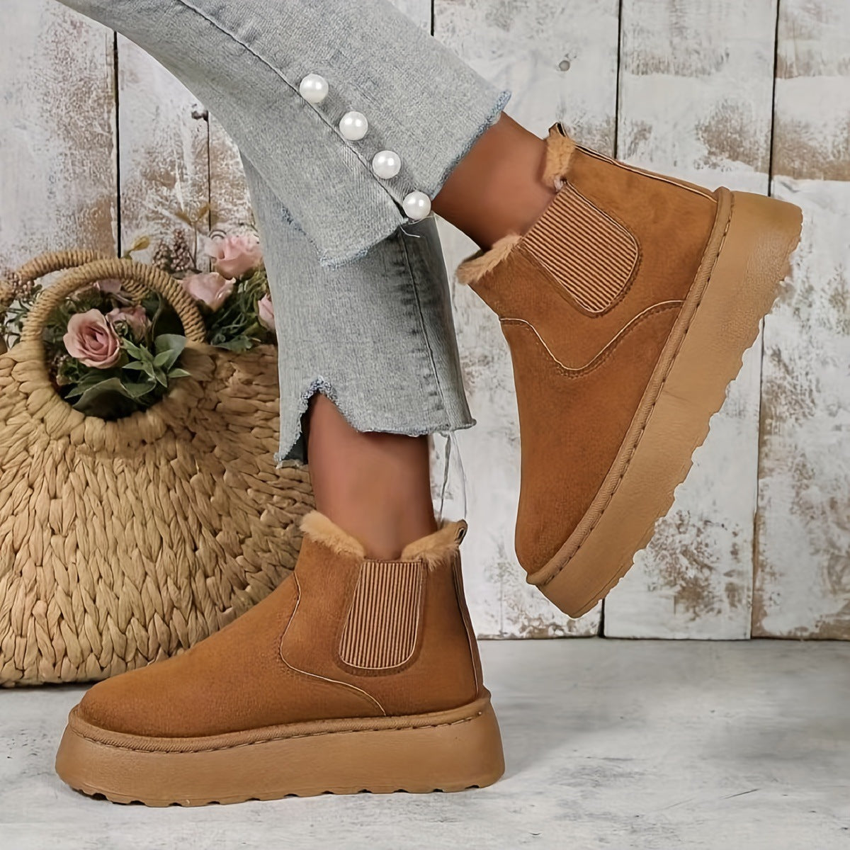 CozyStep Women's Plush Flat Winter Boots - LauBelle Brand