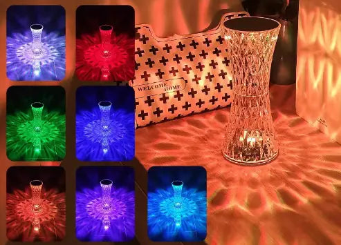 Diamond Style RGB16 Color Touch Night Light with Remote Control