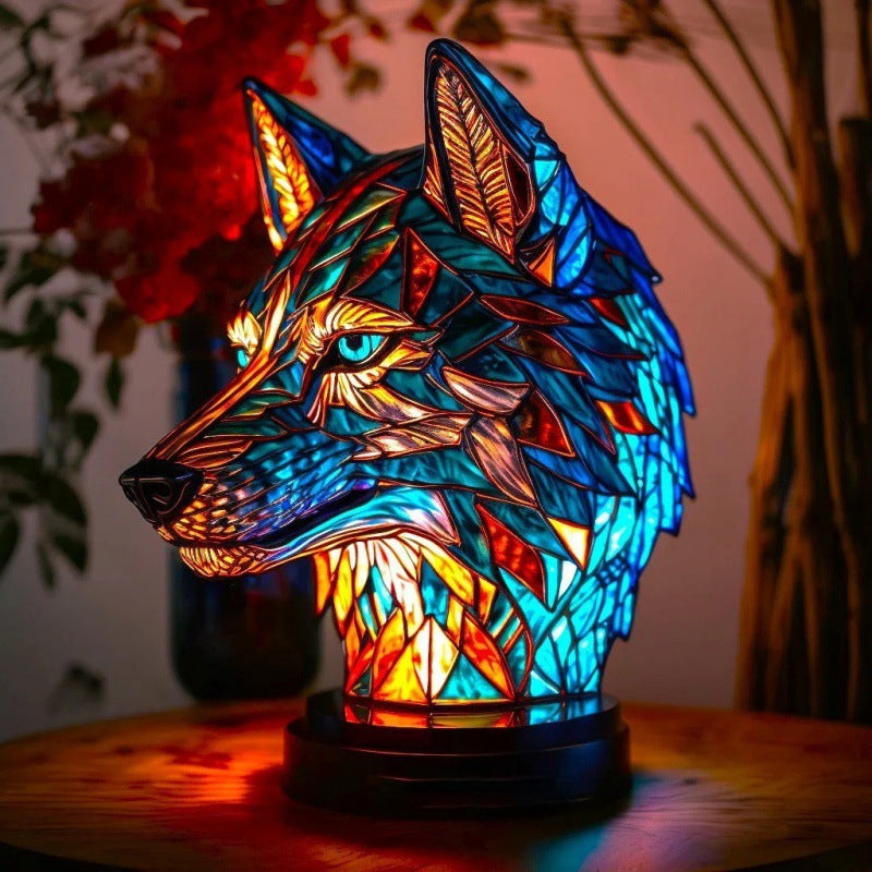 3D Colored Animal Light Desk Lamp Animal Series Decorative Night Light Animal Elephant Owl Cat Vintage Table Lamp Home Decoration - LauBelle