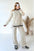 ChicSuit: Women's Split Top & Loose Pants Set - LauBelle Brand
