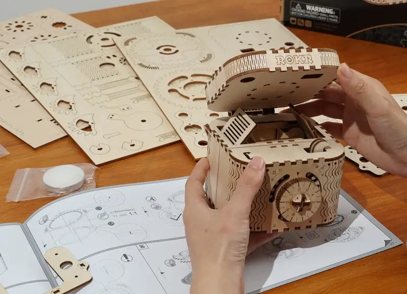 Wooden 123 Piece Assembly Kit for Ages 8 and Up