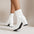 Chunky Heel Pointed Toe Boots With Side Zipper Fashion Mid-calf Boot For Women Shoes - LauBelle