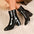 Chunky Heel Pointed Toe Boots With Side Zipper Fashion Mid-calf Boot For Women Shoes - LauBelle