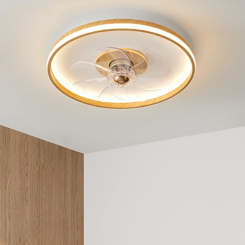 LED Ceiling Fan Lamp with Plastic Blades for Multiple Rooms 64W 220V
