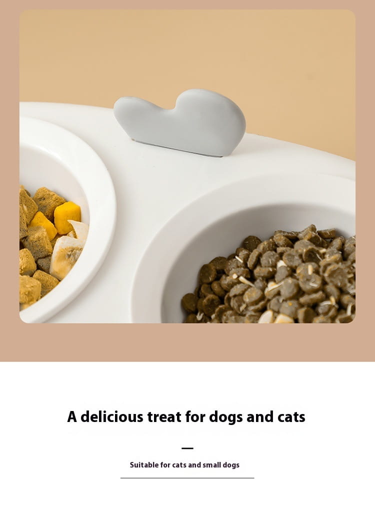 Big Mouth Duck Double Bowls for Cats in Multiple Colors and Materials