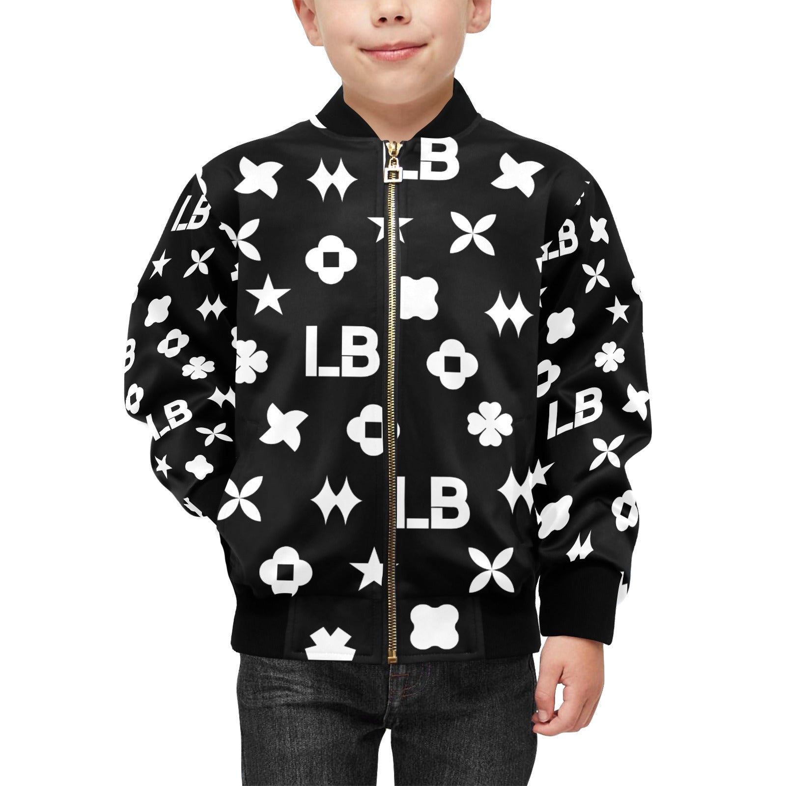 Kids' Bomber Jacket with Pockets (H40) - LauBelle Brand