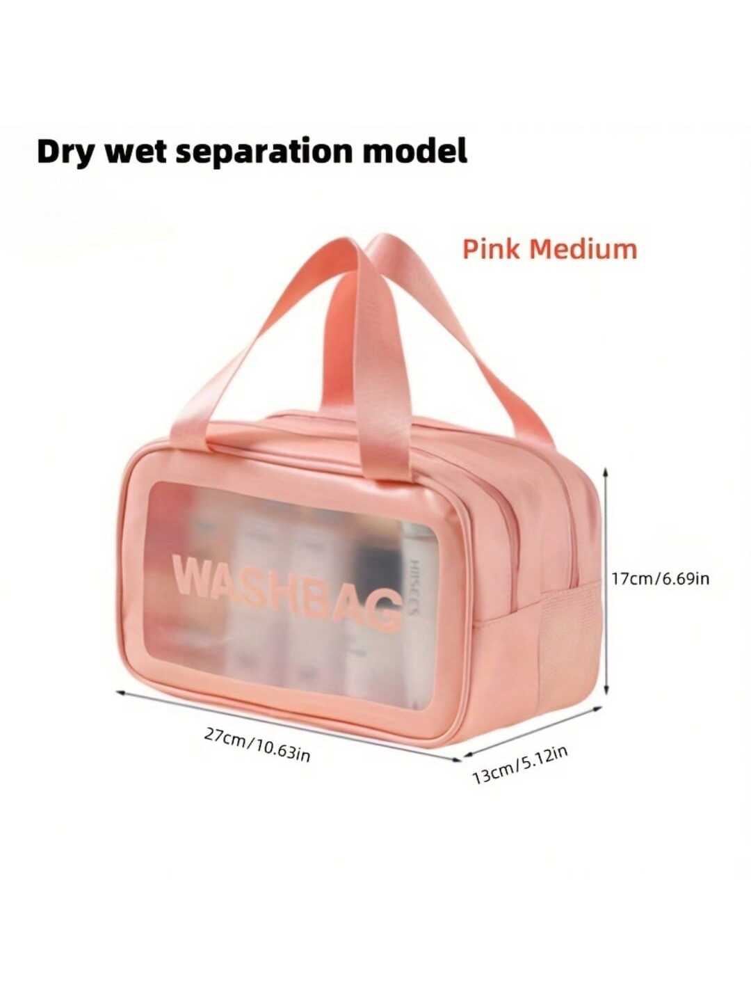 Matte Double Layered Washing and Stimulating Bag Set Large and Medium