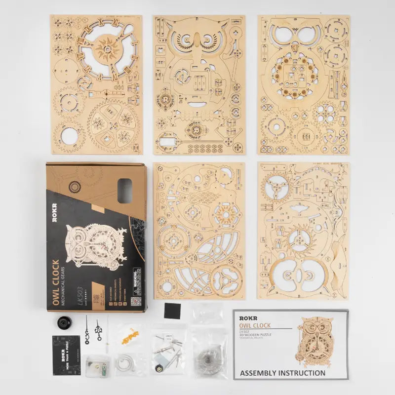 Robotime Wooden Assembly Kit 161 Pieces for Ages 14 and Up