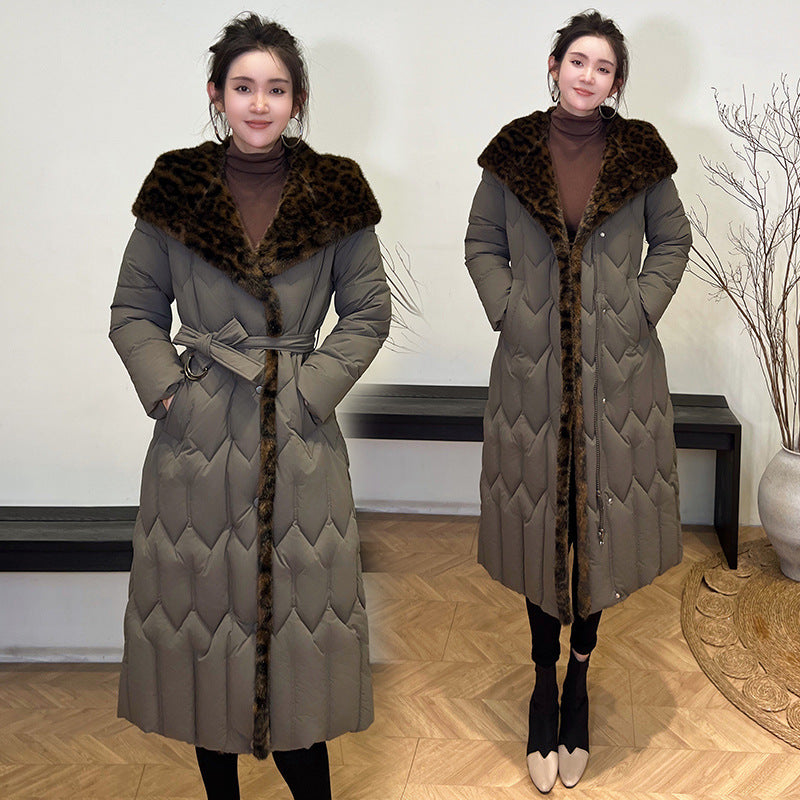 StitchBelt Elegance: Slim Overknee Cotton Jacket - LauBelle