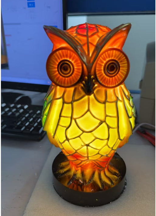 3D Colored Animal Light Desk Lamp Animal Series Decorative Night Light Animal Elephant Owl Cat Vintage Table Lamp Home Decoration - LauBelle
