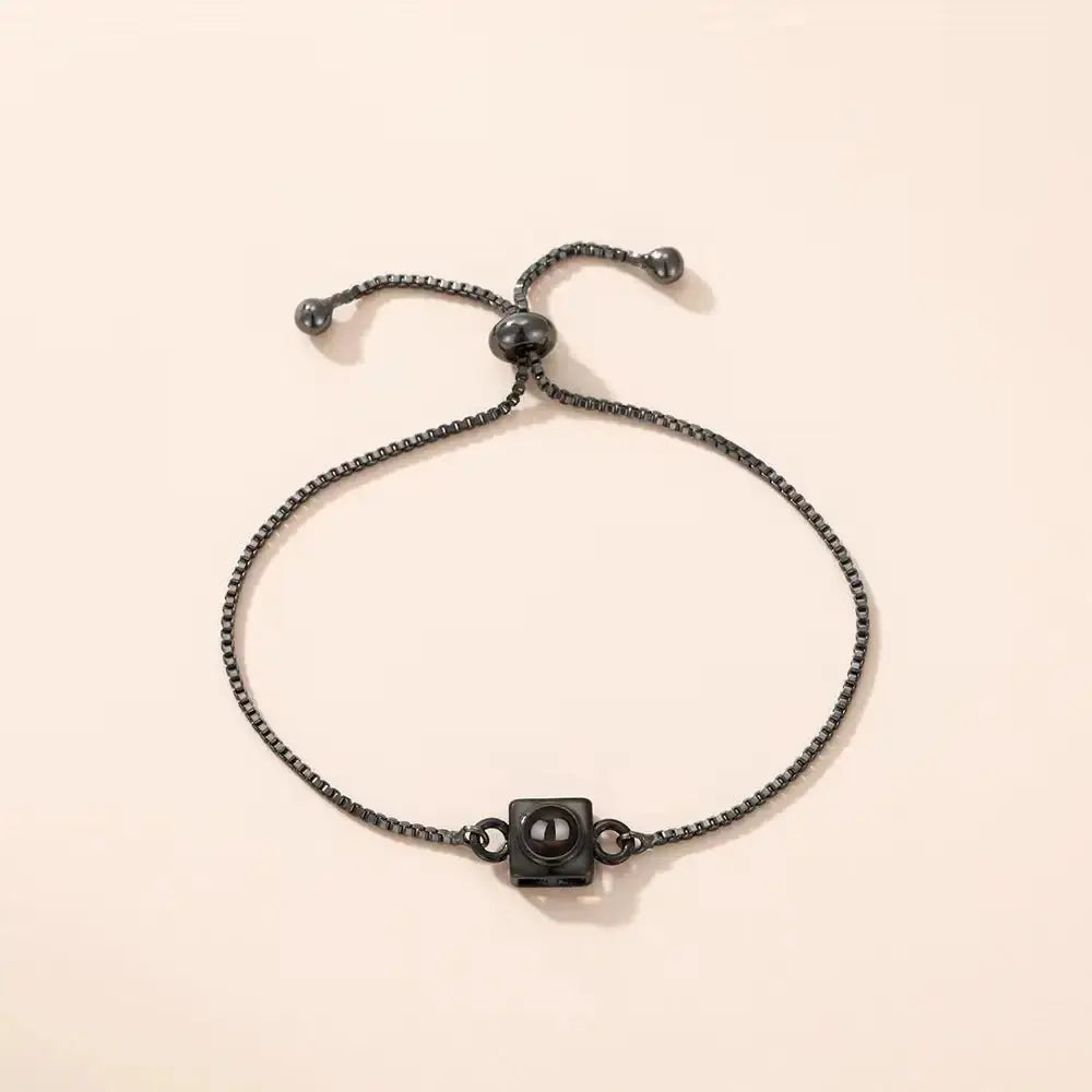Chic Cube Slide Bracelet with Minimalist Modern Design - LauBelle