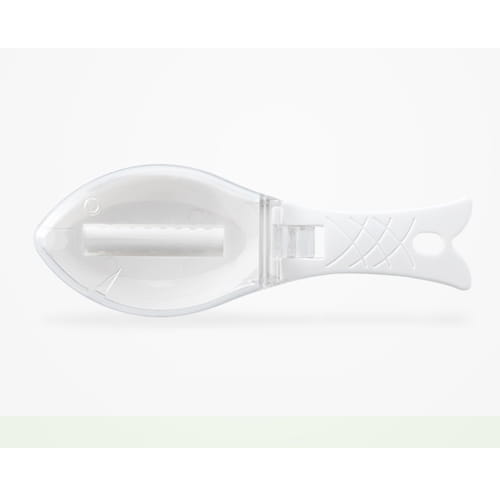 Fish Shaped Scale Remover with Cover for Clean and Easy