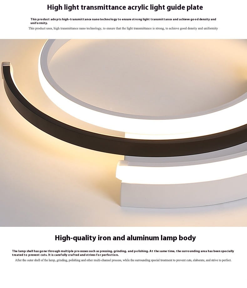 Volkswagen Modern White LED Ceiling Light for Home and Hotel Rooms