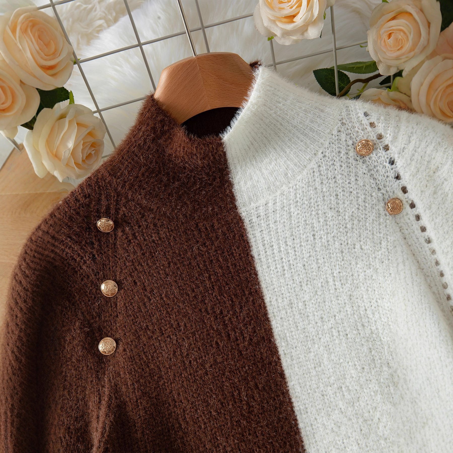 ChromaSwitch Turtleneck Pullover Sweater - LauBelle Brand