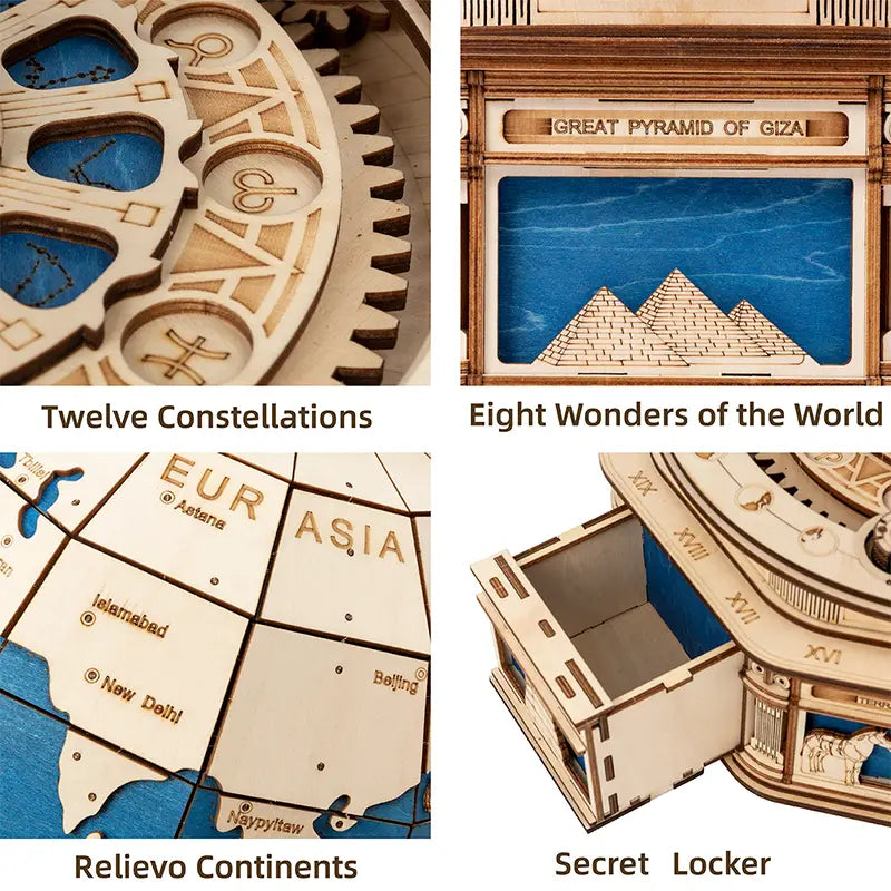 Plywood Package with English Instructions and Accessories Without Wax