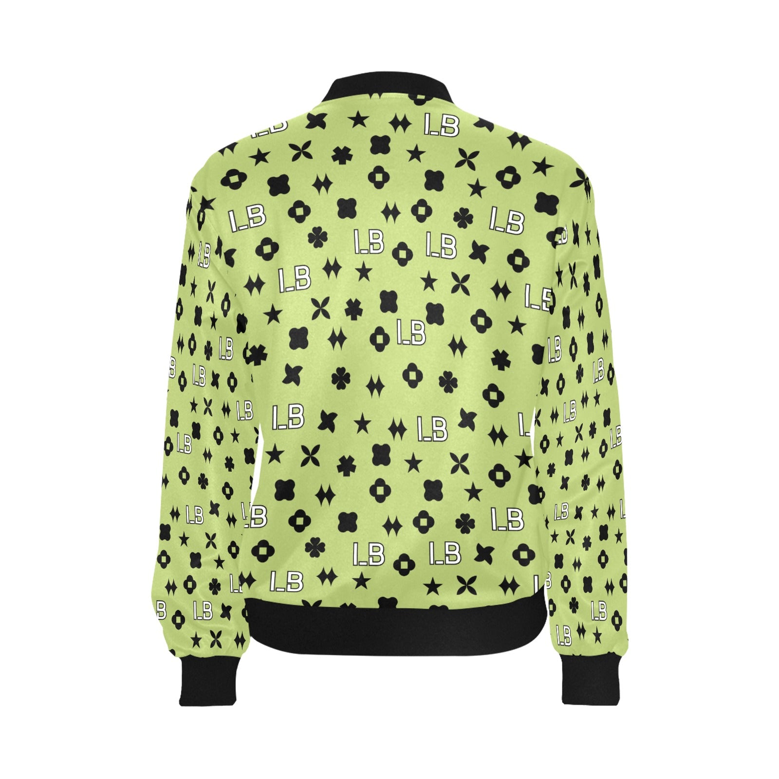 Women's All Over Print Bomber Jacket(Model H36) - LauBelle Brand