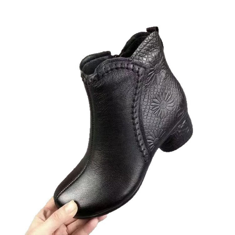 FrostGuard CozyGrip Fleece Boots – Winterlaarzen met dikke hak