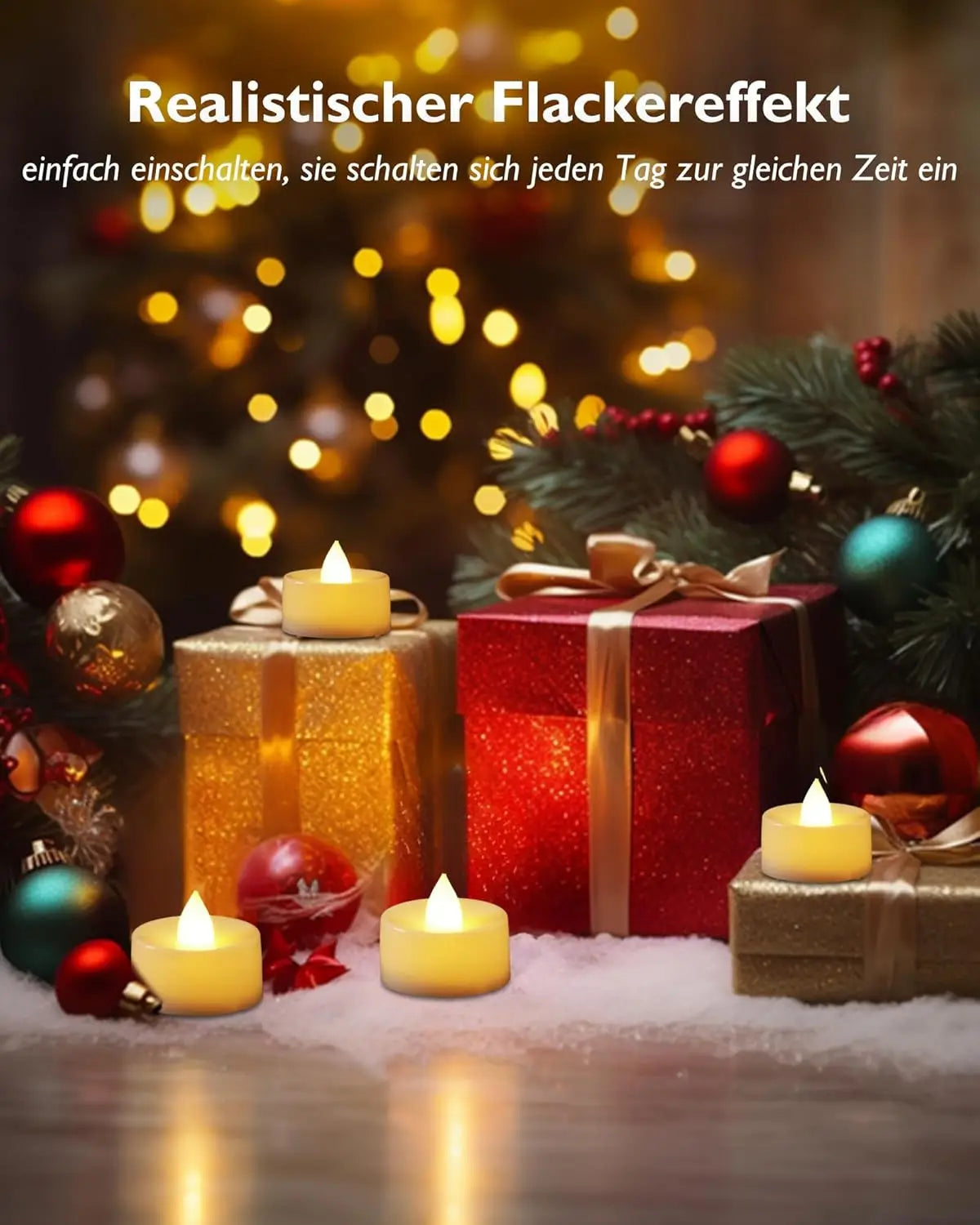 Energiesparende LED Lampe mit Lithium Ionen Batterie und Schalter