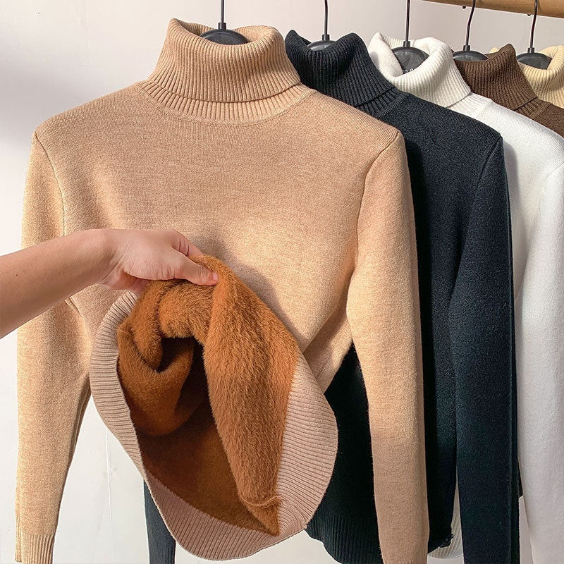 Elegant Thick Knit Turtleneck Sweater for Women - LauBelle Brand