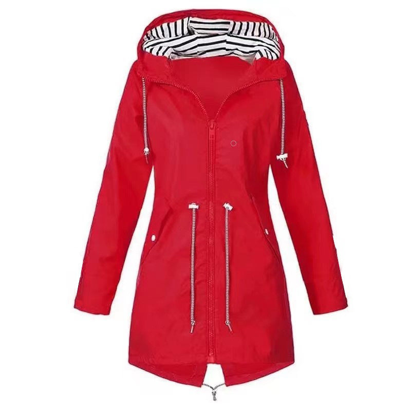 RainGuard Women's Lightweight Trench Jacket - LauBelle Brand