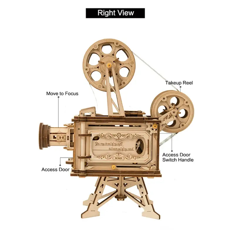 ROKR Retro Movie Projector Vitascope Model LK601 Assembly Kit