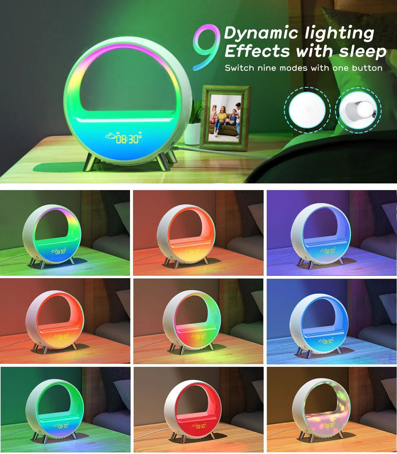 Customizable Sleep and Wake Up Light with App Control