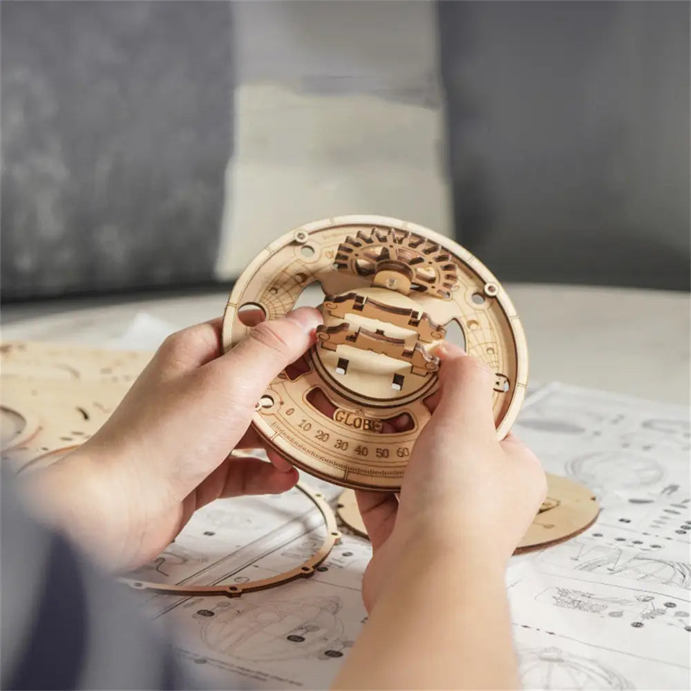 Robotime Wooden Robot Puzzle 180 Pieces Assembly Kit